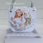 Torebeczka na komunię - kartka gratulacyjna - 