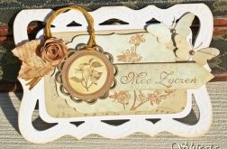 Kartka- retro flowers