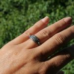 Radosna drobnotka - delikatny srebrny pierścionek