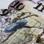 Zegar decoupage z baletnicą shabby chic - 