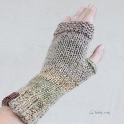 Mitenki z wełną Kolory Ziemi II