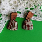 "Aura II" - kolczyki z gliny polimerowej. - lekkie i wygodne