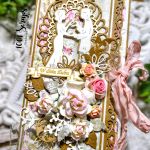 Kartka ślubna kopertowa nr 2 - Ozdoba na kartce