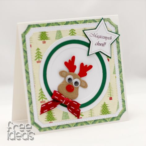 Uroczy renifer z ruchomymi oczkami KBN18020