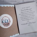 Zestaw 4 kartek wielkanocnych z życzeniami „Kurczaczki i zające” - Wnętrze kartki z życzeniami