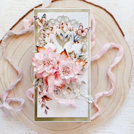 Kartka z Łabedziami - na Rocznice lub Ślub (22)