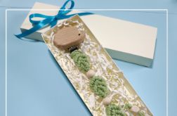 Zawieszka do smoczka lub gryzaka JEŻ, liście