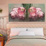 Obraz do salonu tulipany, 100 x 50, glamour - Obraz do sypialni kwiaty tulipany