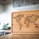 Deska do krojenia i serwowania Mapa Świata - 