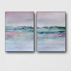 Pejzaż-dwie akwarele. 