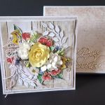 Karta ślubna w pudełku - kartka ślubna