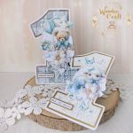 Kartka cyferka na roczek "Baby Bear" GOTOWA - 