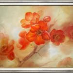 Kwiaty Wiśni Impresja,ręcznie malowany olejny - na prezent