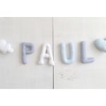 Literki bawelniane *PAUL* - Paul z chmurka sercem