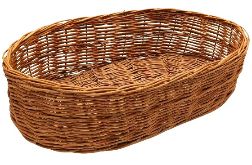 Kosz Wiklinowy Ręcznie Pleciony 47x32x12 cm – Naturalny, Ekologiczny Kosz Wiklinowy Ręcznie Pleciony 47x32x12 cm – Naturalny, Ekologiczny