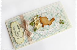 Kartka wielkanocna z zajączkiem