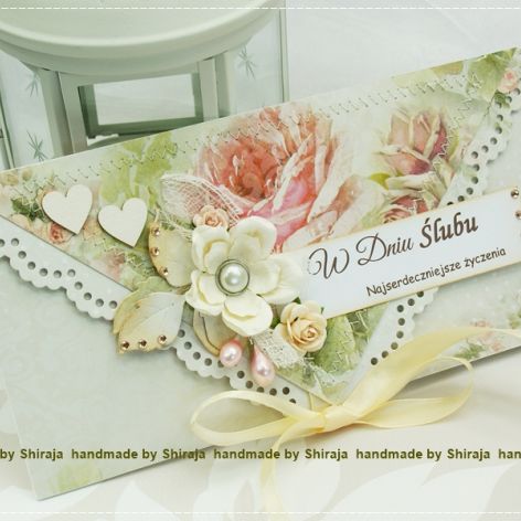 Kopertówka z okazji ślubu-różany ogród