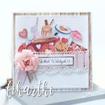 Kartka Walentynkowa ze słodkościami KW2302 - slodkosci walentynkowe