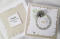 Kartka PAMIĄTKA I KOMUNII z Hostią