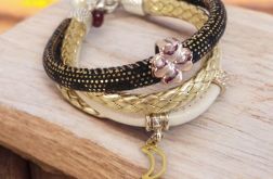 Bransoletka rzemykowa księżyc