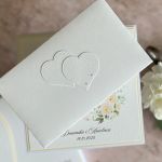 Kartka ślubna z pudełkiem i kopertą WP 132C - Kartka ślubna z pudełkiem