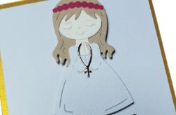 Zaproszenie na I Komunię Świętą (dziewczynka)