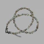 Naszyjnik z surowego opalu australijskiego  - Subtelny naszyjnik z surowych opali australijskich