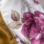 Torba z kominem patchwork no waste w kwiaty z zaczepami do wózka dziecięcego - 