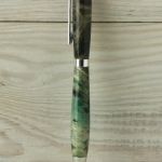 Długopis z drewna stabilizowanego żywicą, brązowo zielony - 