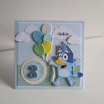 Personalizowana kartka urodzinowa Bluey - Personalizowana kartka urodzinowa Bluey