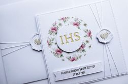 Kartka komunijna personalizowana z Hostią