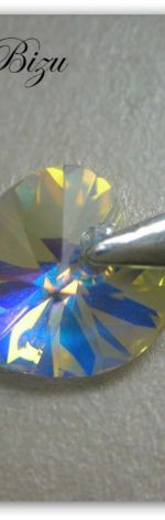 Zawieszka Swarovski Elements Heart 10mm Crystal AB