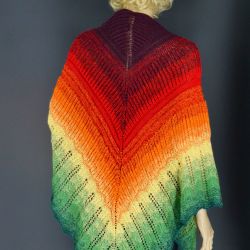 Chusta w kolorach jesieni 2