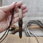 Dotyk Fali – komplet biżuterii driftwood z naturalnego drewna - 2