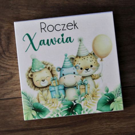 Pudełko na pieniądze Roczek Zwierzaki Safari