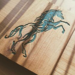 Obraz w Drewnie - Koń