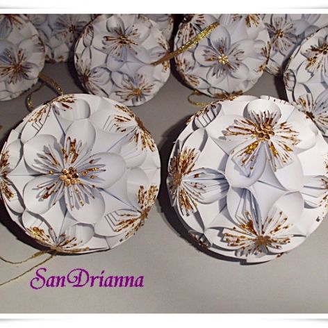 Bombka na choinkę kusudama