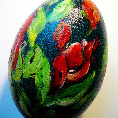 Emu jajo malowane