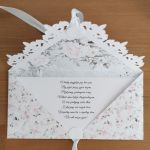 Kartka ślubna kopertowa kopertówka Grace VIII personalizowana - życzenia