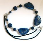 Lapis lazuli, elegancki naszyjnik  - 