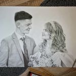 Portret pary, prezent na ślub, Walentynki - portret ślubny