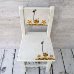 krzesełko z oparciem żyrafa - ręcznie malowane krzesełko