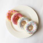 Charming, Multifunctional Plush Donut - Toy, Decoration, Pin Cushion, True Donut Size! - 