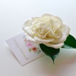 Ślubna spinka - róża angielska - 