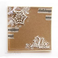 eko Kartka świąteczna z dzwoneczkiem i ze śnieżynką