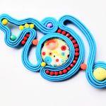 Turquoise Openwork kolczyki sutasz - 