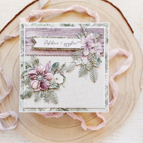 Kartka Ślubna "Poślubieni i Szczęśliwi!" (40)