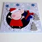 Kartka Boże Narodzenie handmade Peppa - 