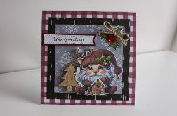 Kartka Boże Narodzenie Skrzat z pierniczkiem