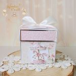 Exploding box na chrzest "Pink Flowers Girl1" - 